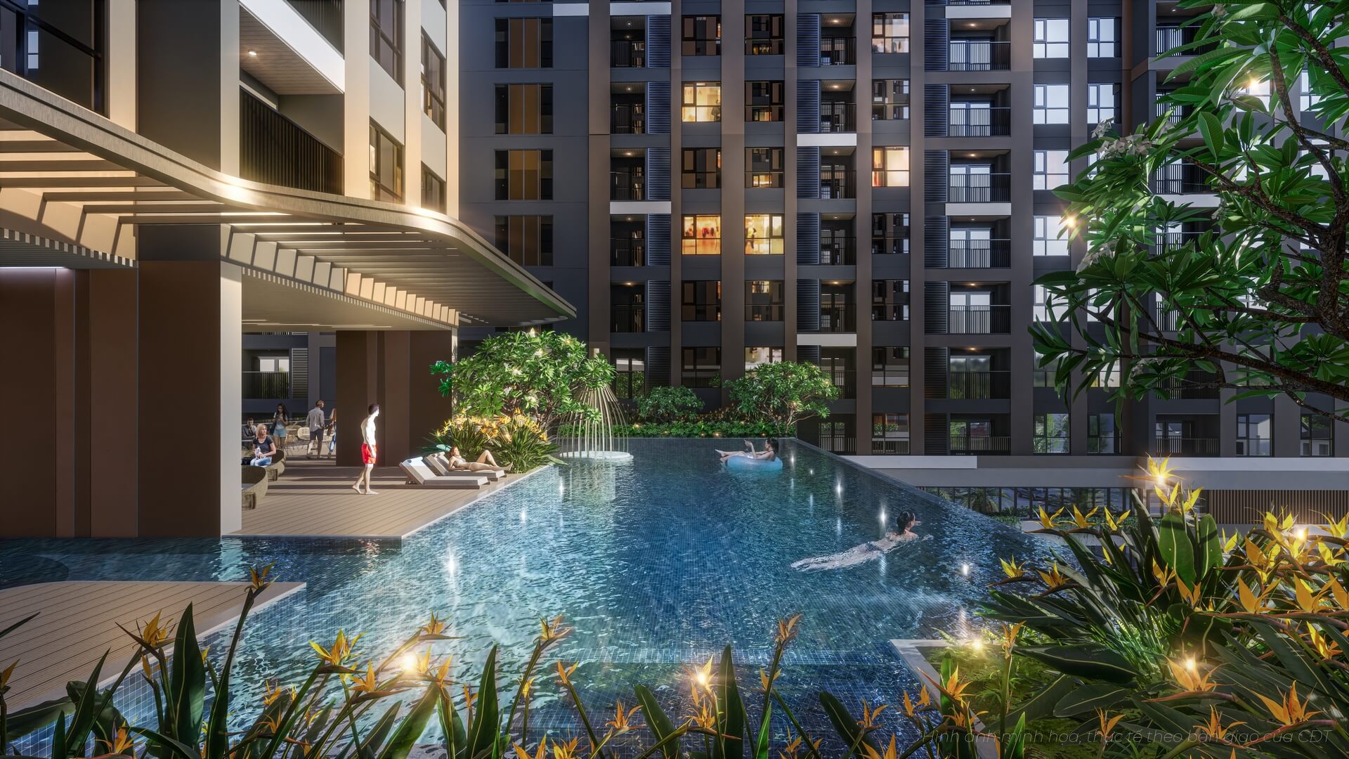 A&T Sky Garden | Căn Hộ 3 Mặt Hướng Thủy 8 pc10 ho boi chan may